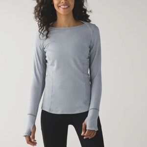 lululemon athletica Gray Long Sleeve Top